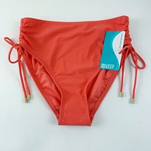 Coco Reef Bikini Bottom Womens Small Coral Ribbed Side Tie Swim NWT